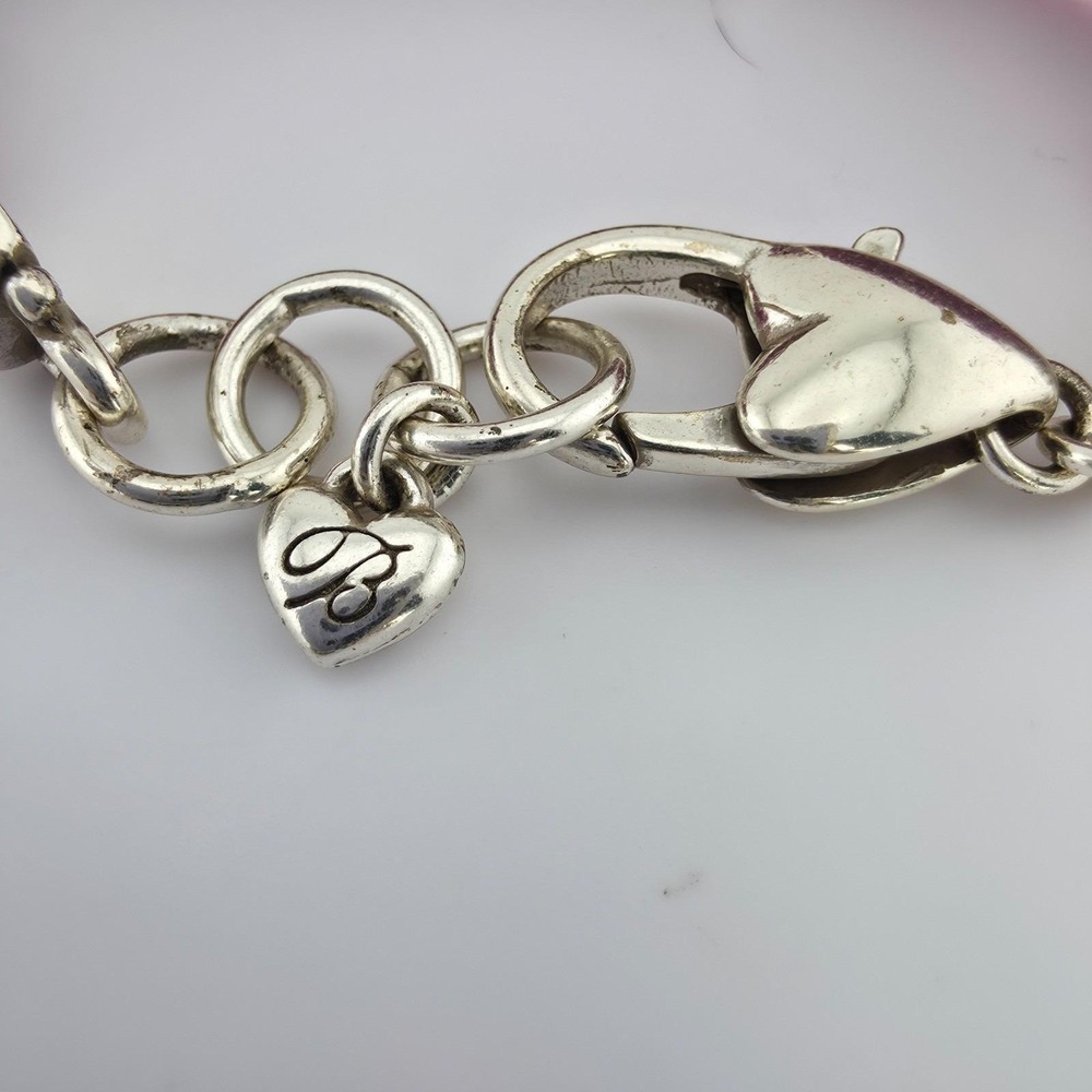 BRIGHTON 'Believe in Miracles' ID Bracelet Velvet Band Etched Silver Plate 7.5" - Picture 12 of 14